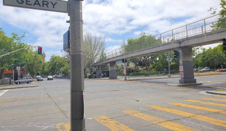Geary & Steiner pedestrian bridge to be demolished later this month