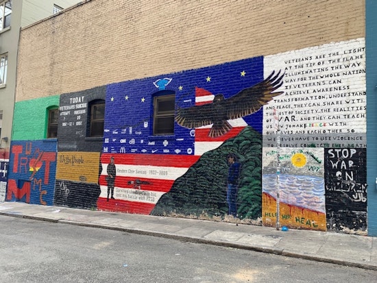 Union Square business district destroyed 4 Veterans Alley murals without permission, founder says
