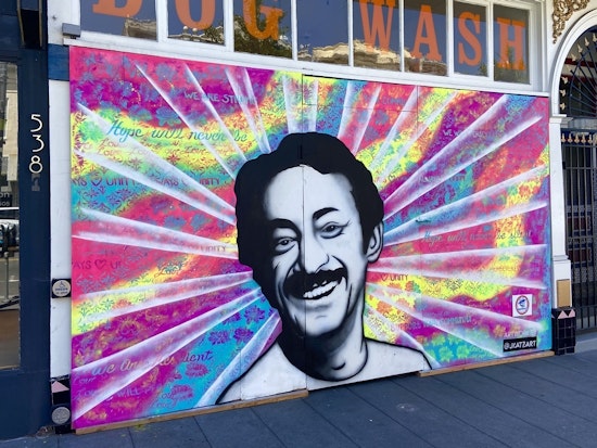 Castro community comes together to paint more than 20 boarded-up storefronts