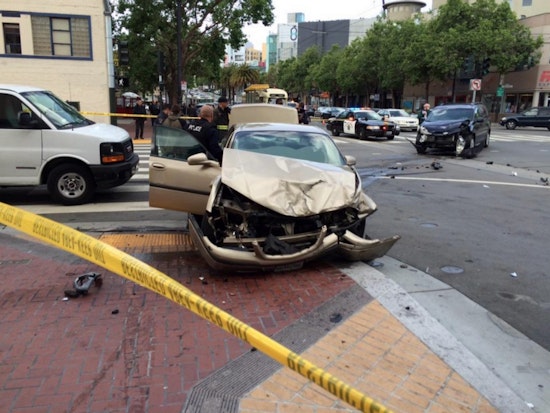 Oakland Car Chase Ends In Hayes Valley Crash