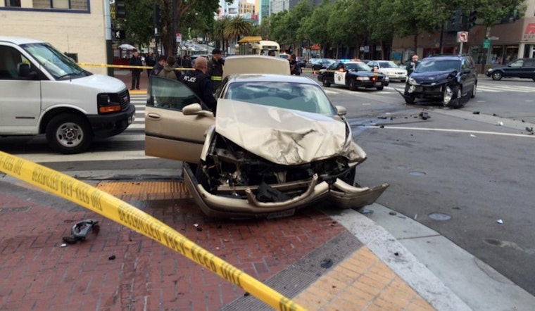 Oakland Car Chase Ends In Hayes Valley Crash