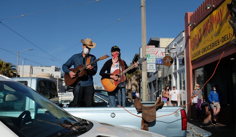 Bars bring live music to San Francisco's streets with socially distanced concerts