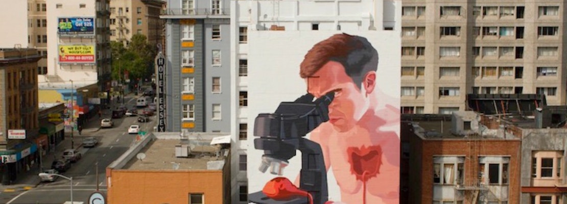 Anonymous Artist BiP Unveils 7-Story Tenderloin Mural
