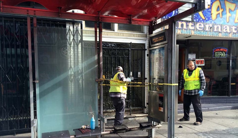 Overnight Fire Damages Muni Shelter At Haight & Fillmore