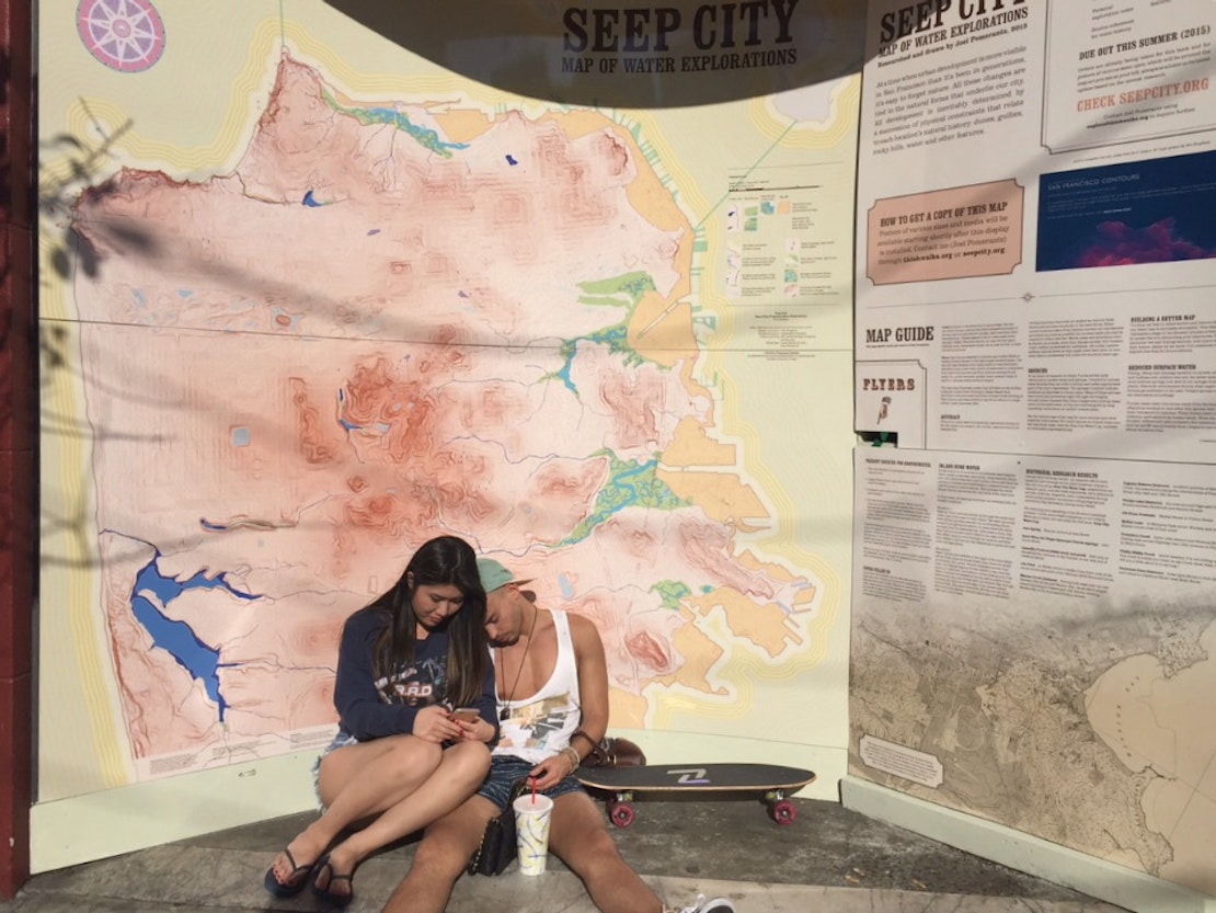 Large-Scale Map Of City's Historic Land And Waterways Graces Divisadero