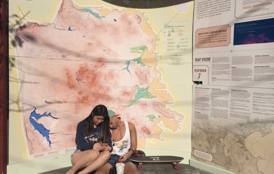 Large-Scale Map Of City's Historic Land And Waterways Graces Divisadero