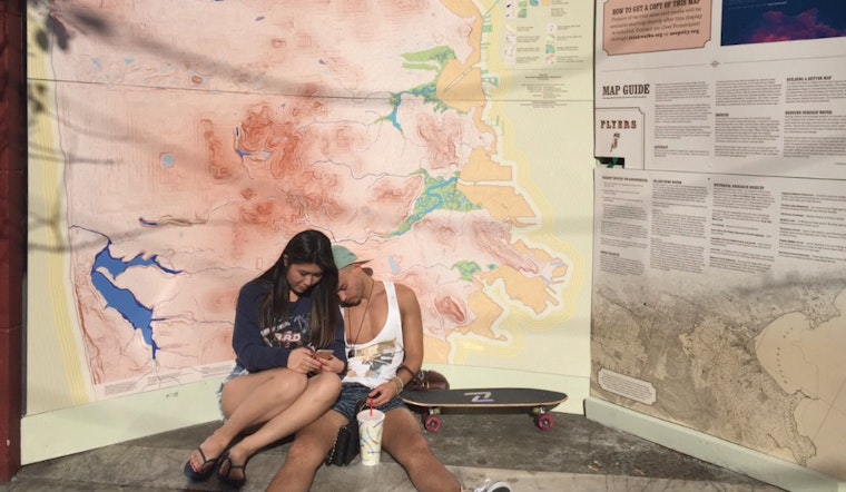 Large-Scale Map Of City's Historic Land And Waterways Graces Divisadero