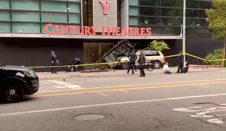 SUV driver crashes into Westfield San Francisco Centre mall, injuring pedestrian