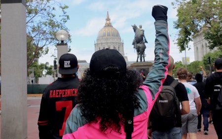 Scenes from the George Floyd protest in San Francisco