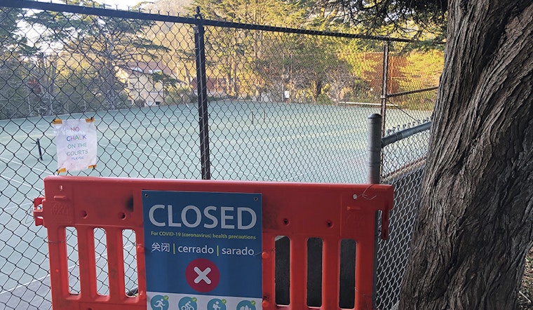 When will tennis, basketball courts and other sports facilities reopen in San Francisco?
