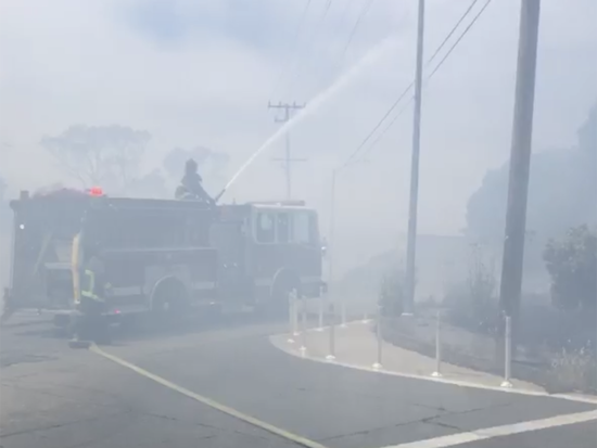 1 injured as Potrero Hill brush fire prompts evacuations