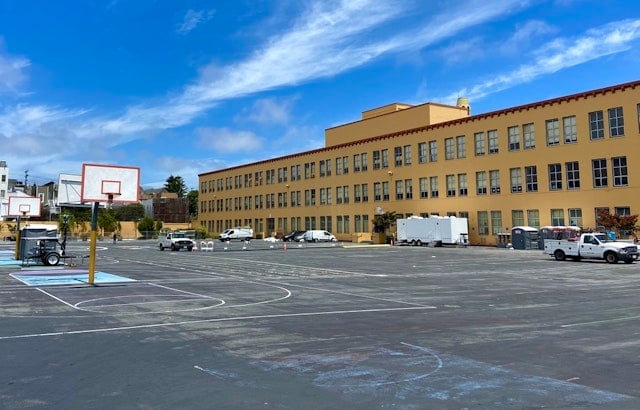 Castro's safe sleeping site opens today at Everett Middle School, with a tight deadline for success
