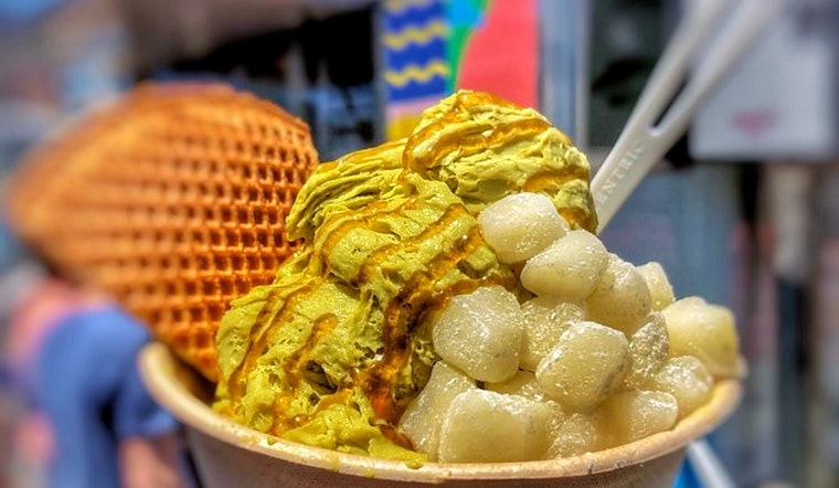 Snow day: Powder frozen dessert shop opens in Mission Bay