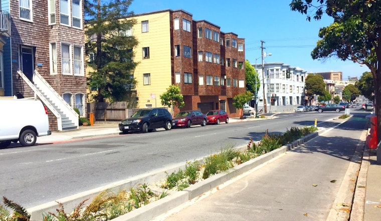 Fell And Oak Streets' Bike Medians Are Finally Completed