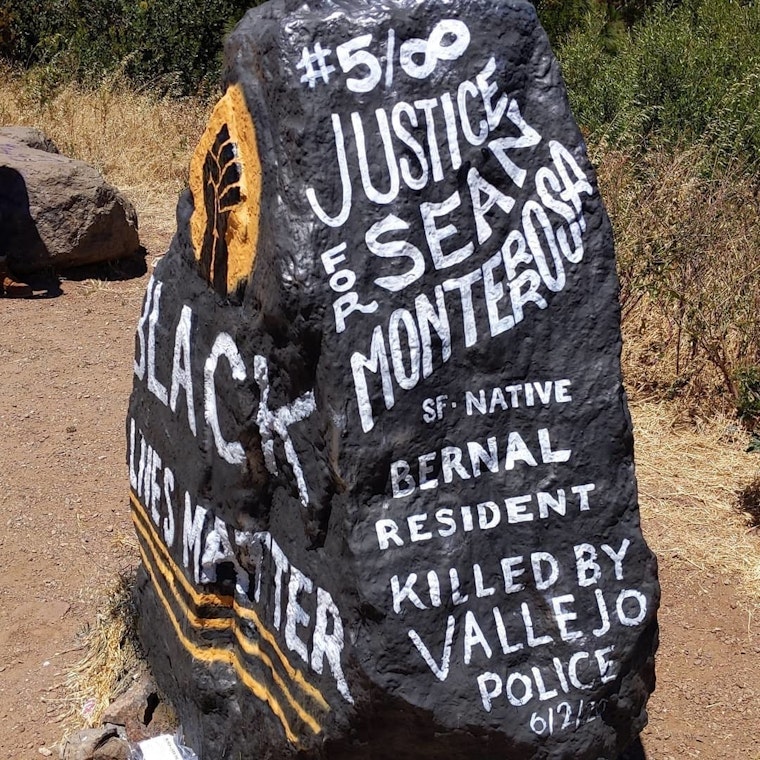 SF Public Works removes 'Black Lives Matter' art from Bernal Hill rock [Updated]
