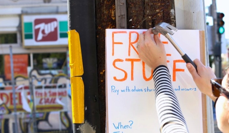 Neighborhood Sidewalk Sale Swaps Belongings For Stories
