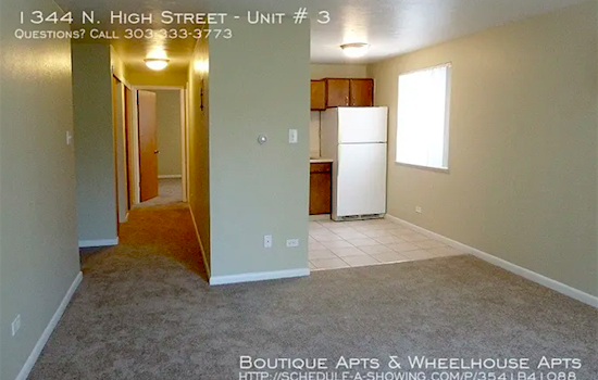 The cheapest apartments for rent in Cheesman Park, Denver