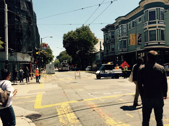Construction Crew Ruptures Gas Line At Haight & Masonic [Update: Safe Now]
