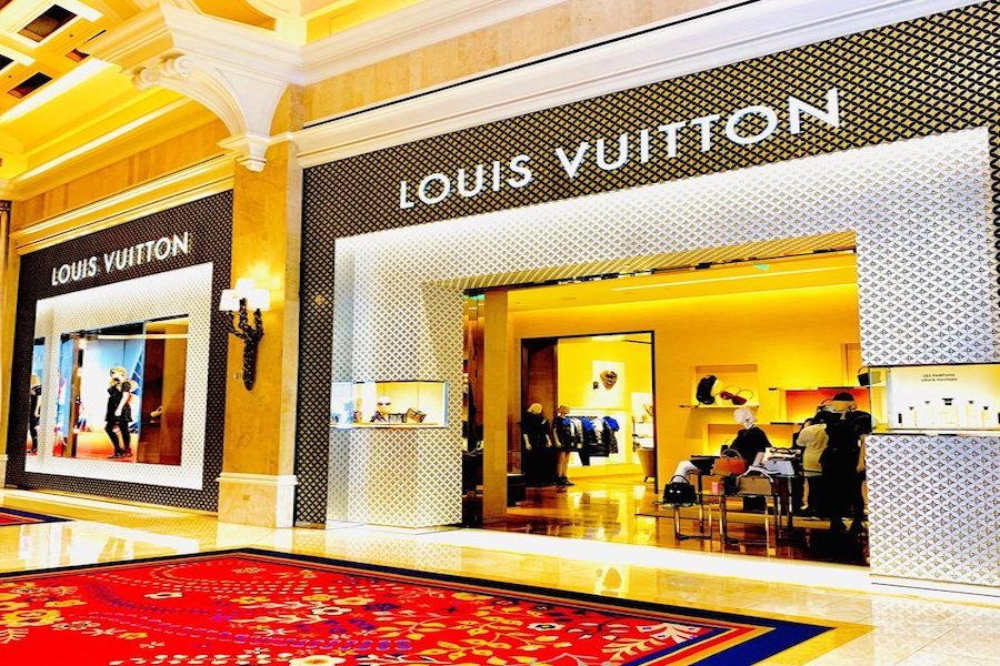 LAS VEGAS  APRIL 13  Exterior Of A Louis Vuitton Store In Caesars Palace  Hotel In Las
