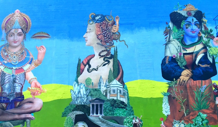 Large-Scale Mural Going Up On Olive Street