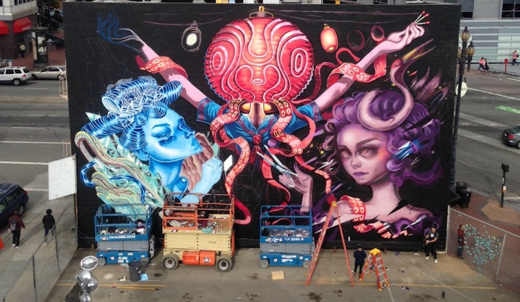 New Mural Unveiled On Backside Of All Star Cafe Building