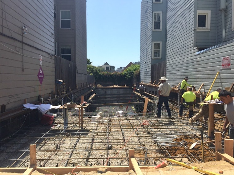 Vacant Lot On McAllister And Divis Being Turned Into Residential Building