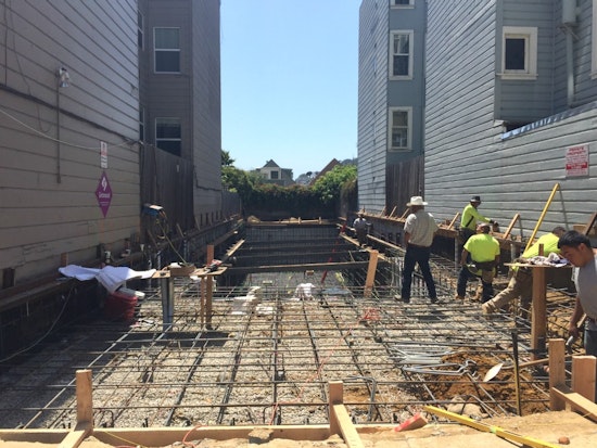 Vacant Lot On McAllister And Divis Being Turned Into Residential Building