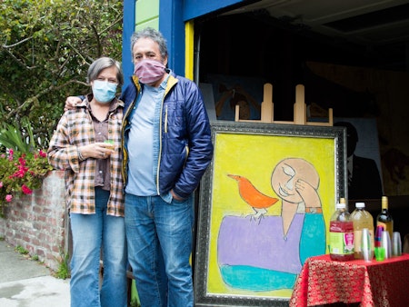 'Artists-in-place': Bernal Heights neighbors transform homes into outdoor gallery walk