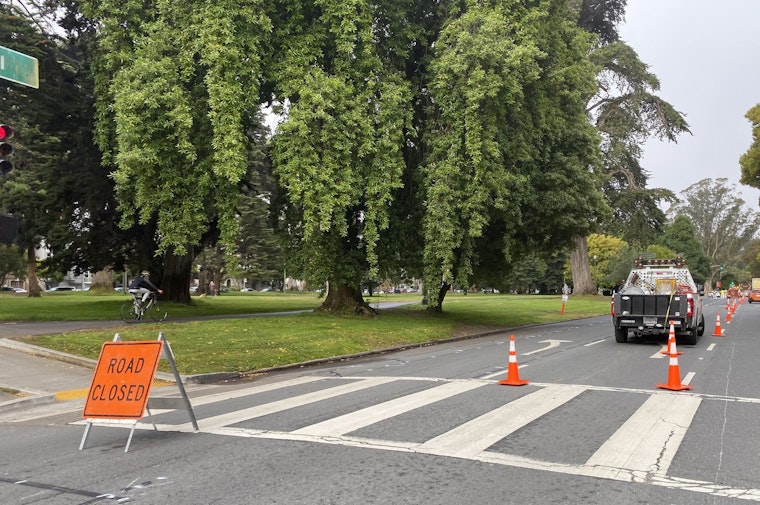 After weeks of delays, Fell Street bike lane construction now underway