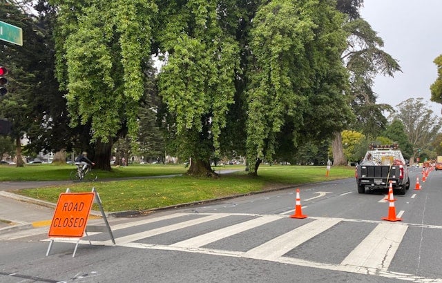 After weeks of delays, Fell Street bike lane construction now underway