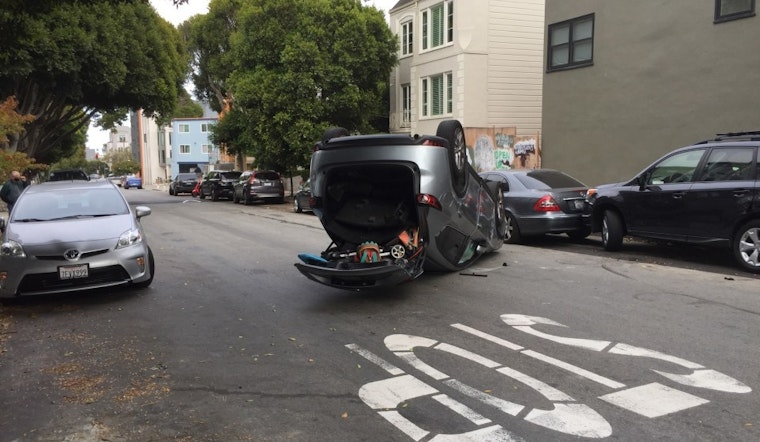 SUVs flip in Duboce Triangle, Market & Gough collisions