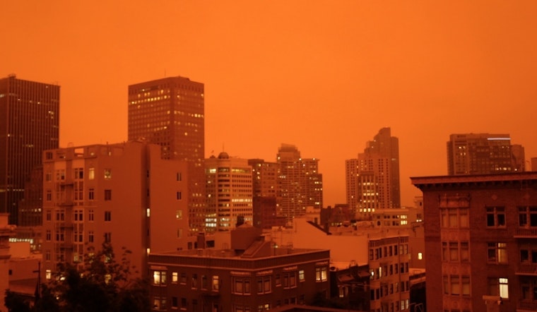 San Francisco awakens to darkness, as wildfire smoke blankets city in red twilight