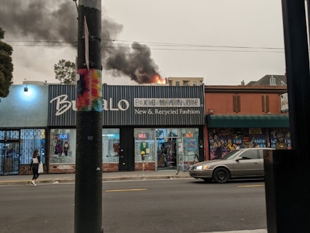 Waller Street 1-alarm fire sends smoke over Upper Haight, Cole Valley [UPDATED]