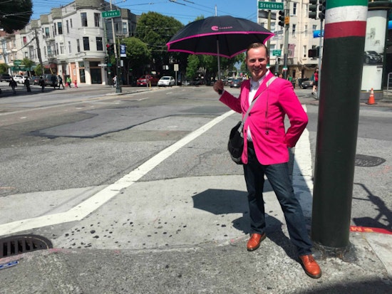 Who Are Those People In Pink? It's A New Valet Service