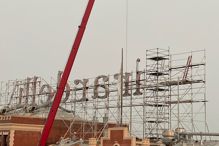 Iconic Ghirardelli sign returns to Ghirardelli Square after restoration