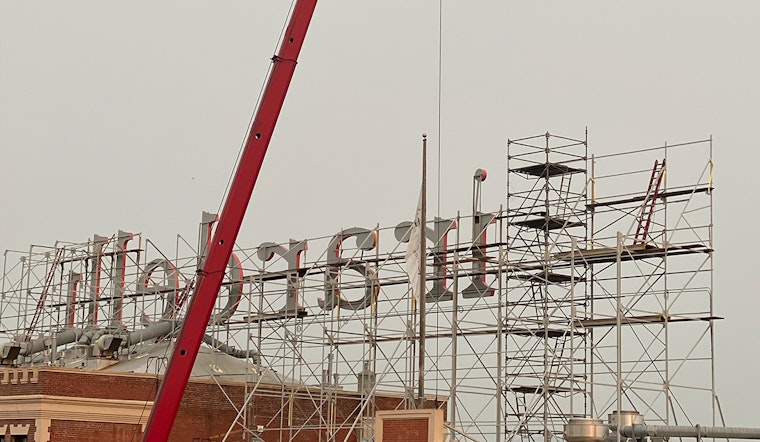 Iconic Ghirardelli sign returns to Ghirardelli Square after restoration