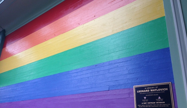 New Rainbow Flag Mural Highlights Plaque Honoring Gay Veteran Leonard Matlovich