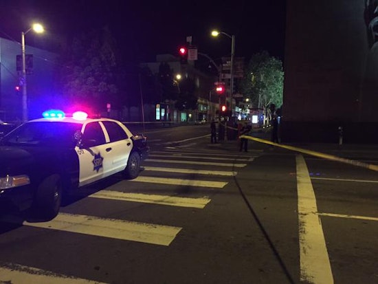 Robbery Suspect Hits Pedestrian At 8th & Mission During Police Chase