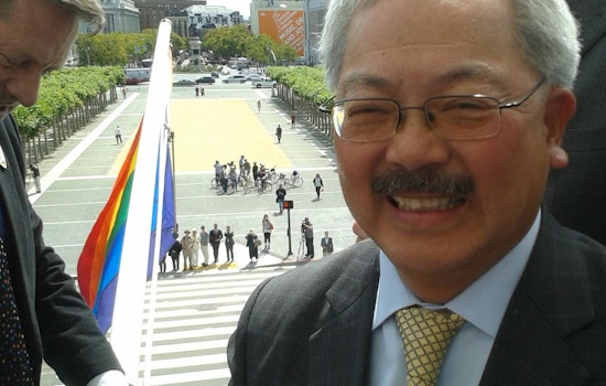 Pride Flag Rises At San Francisco City Hall