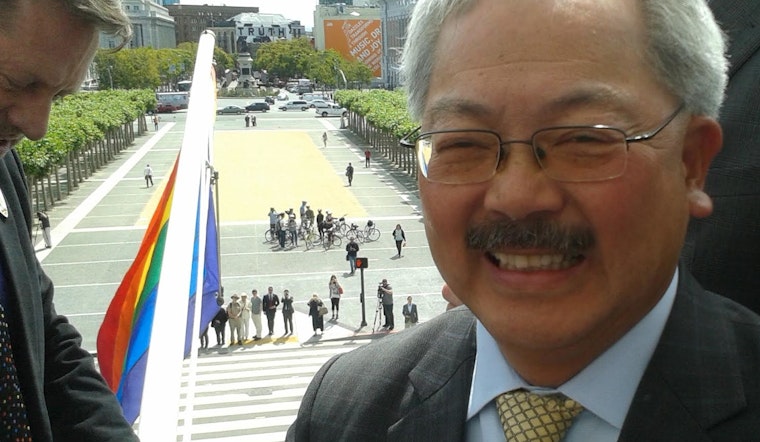 Pride Flag Rises At San Francisco City Hall