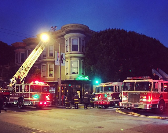Photo: Fire Trucks Respond To Incident At Hayes & Gough [Updated]