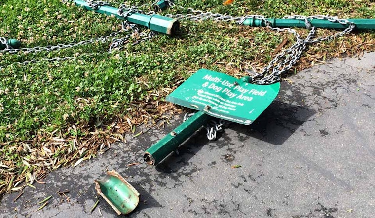 Duboce Park Fence Damaged In Overnight Misadventure