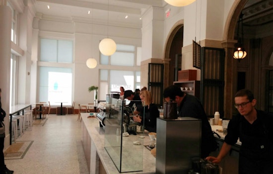 FYI: Blue Bottle Opens Today At Historic 115 Sansome St.