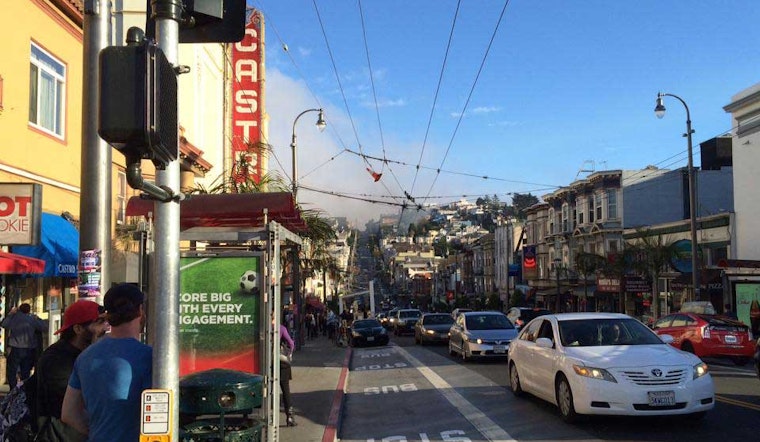 Fire Burns Deck At Castro And Liberty Streets