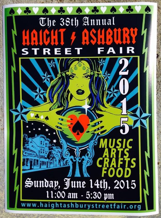 Haight Ashbury Street Fair Coming June 14th, Winning Poster Announced